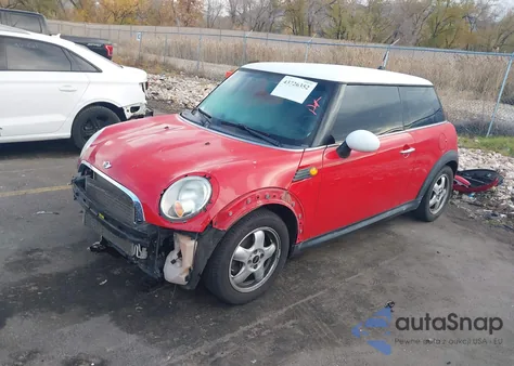 2010 Mini Cooper z USA, uszkodzony, nr VIN WMWMF3C50ATZ26257